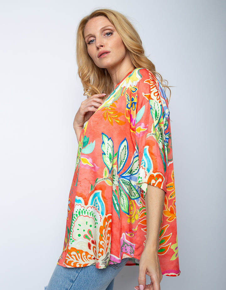 Blusenshirt Multi Flowers