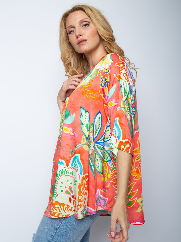 Blusenshirt Multi Flowers
