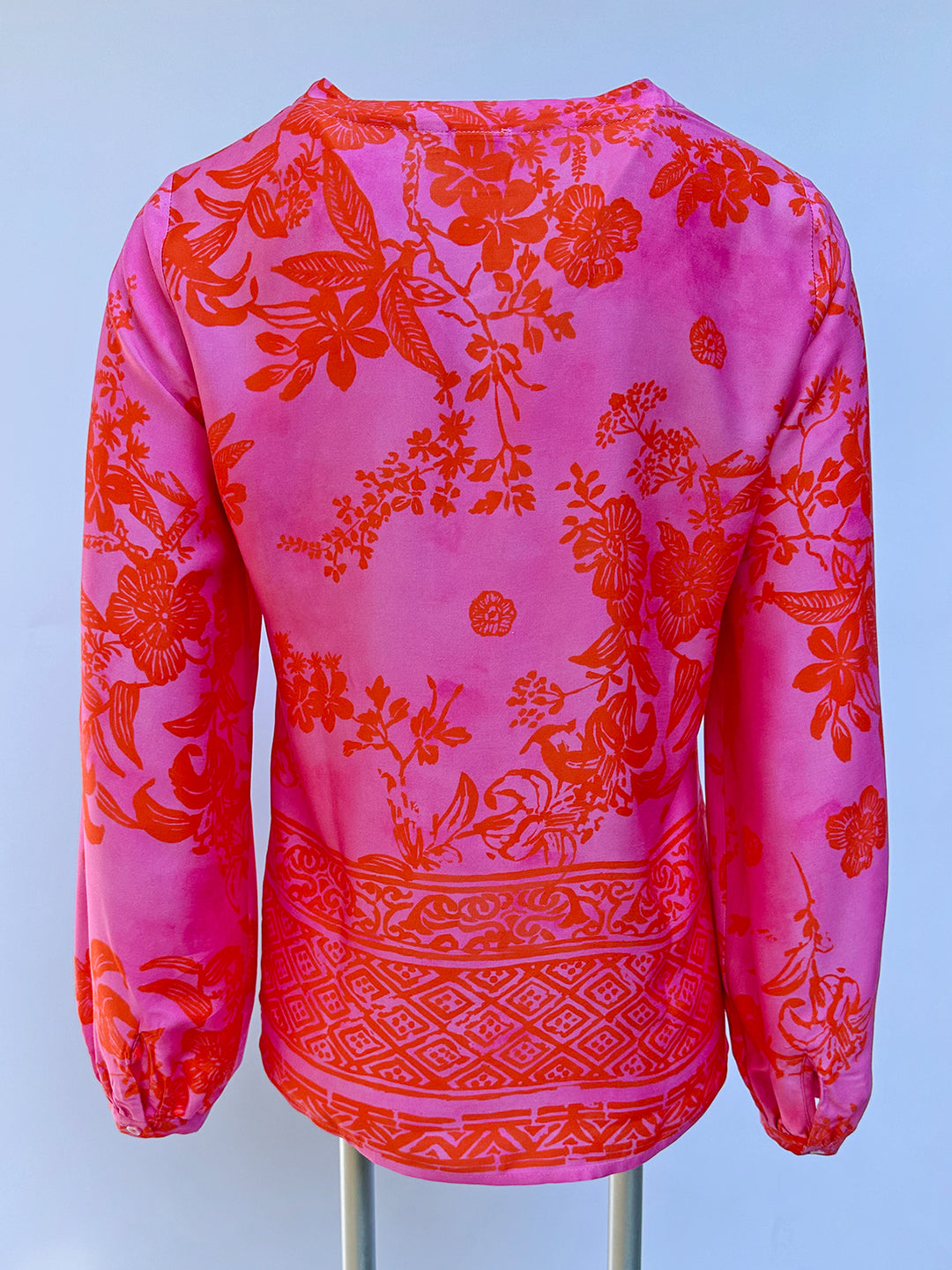 Shirtbluse Flowers Pink