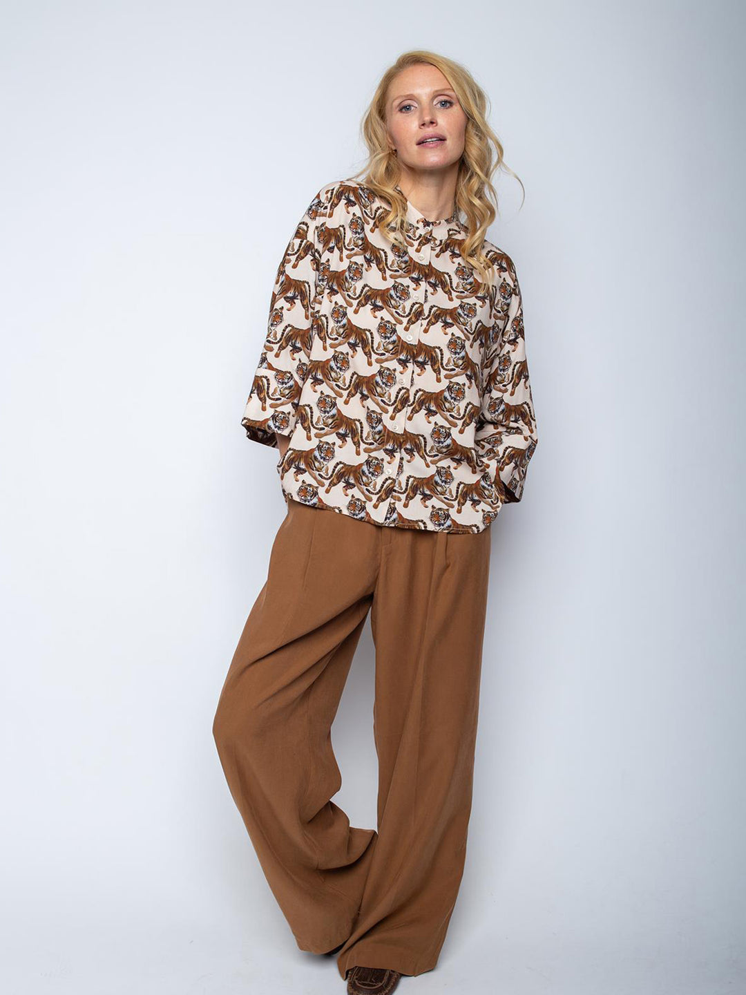 Oversize Bluse Tiger