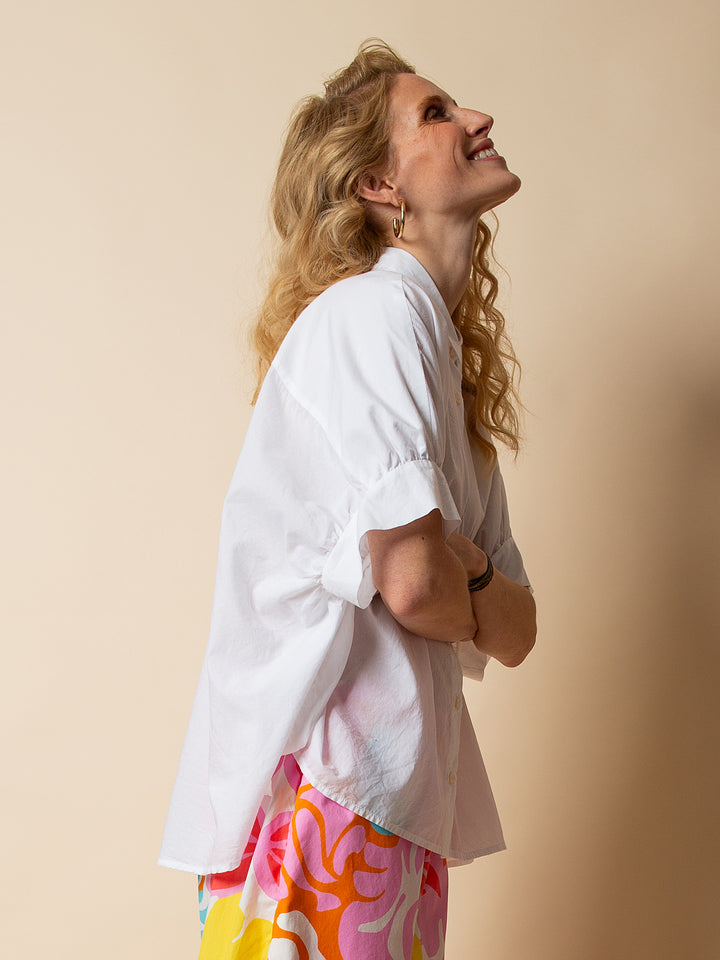 Coole Oversized Bluse White