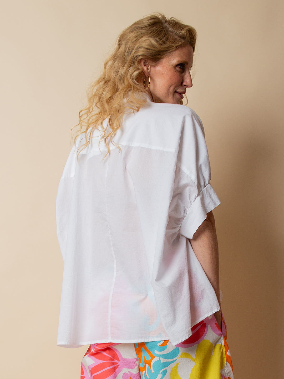 Coole Oversized Bluse White