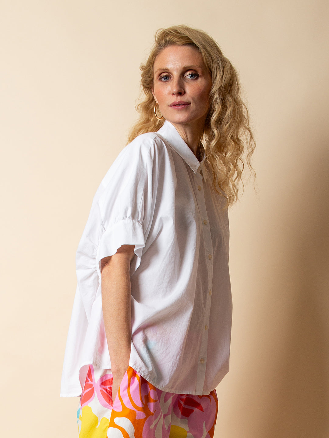 Coole Oversized Bluse White
