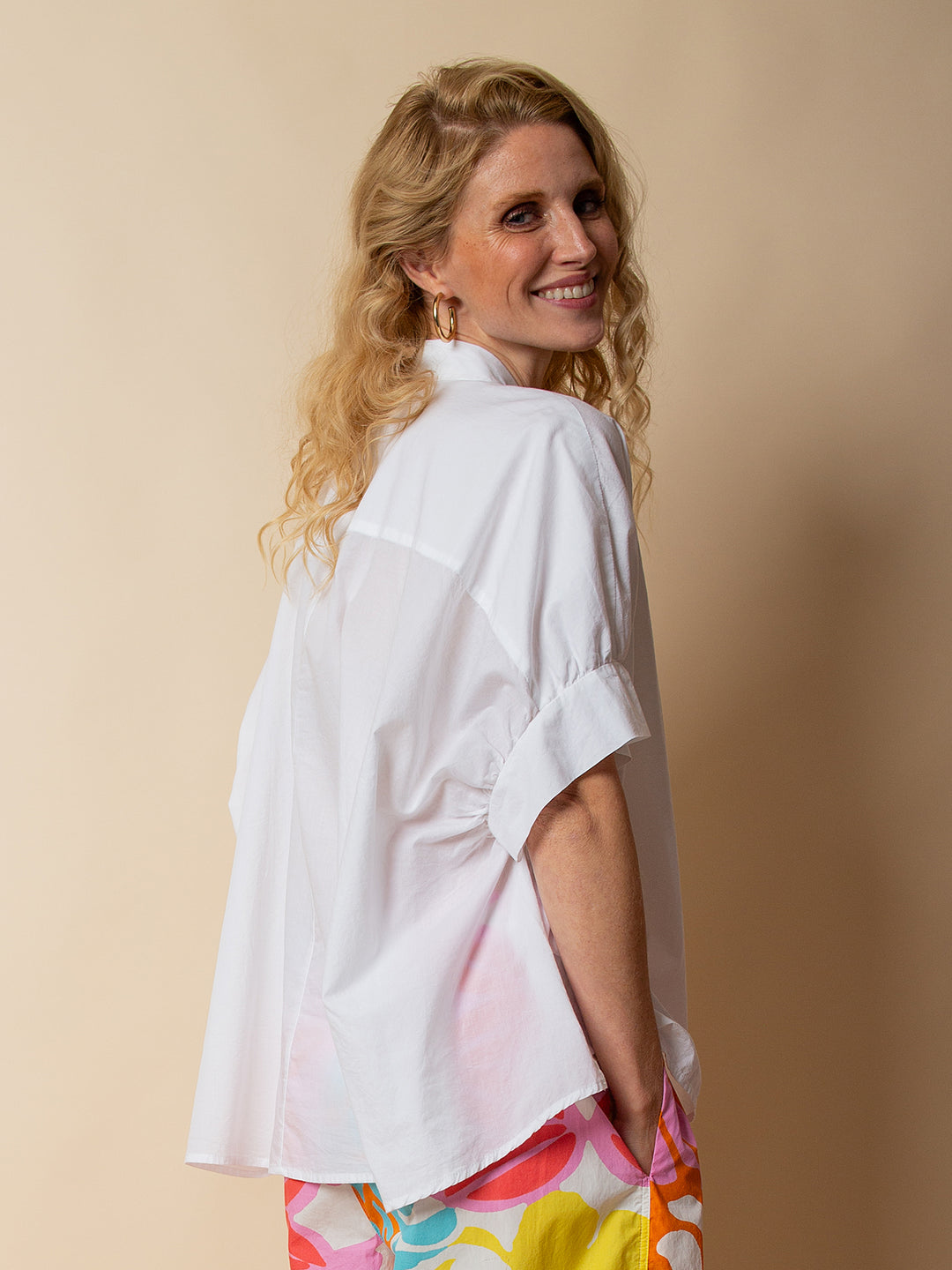 Coole Oversized Bluse White
