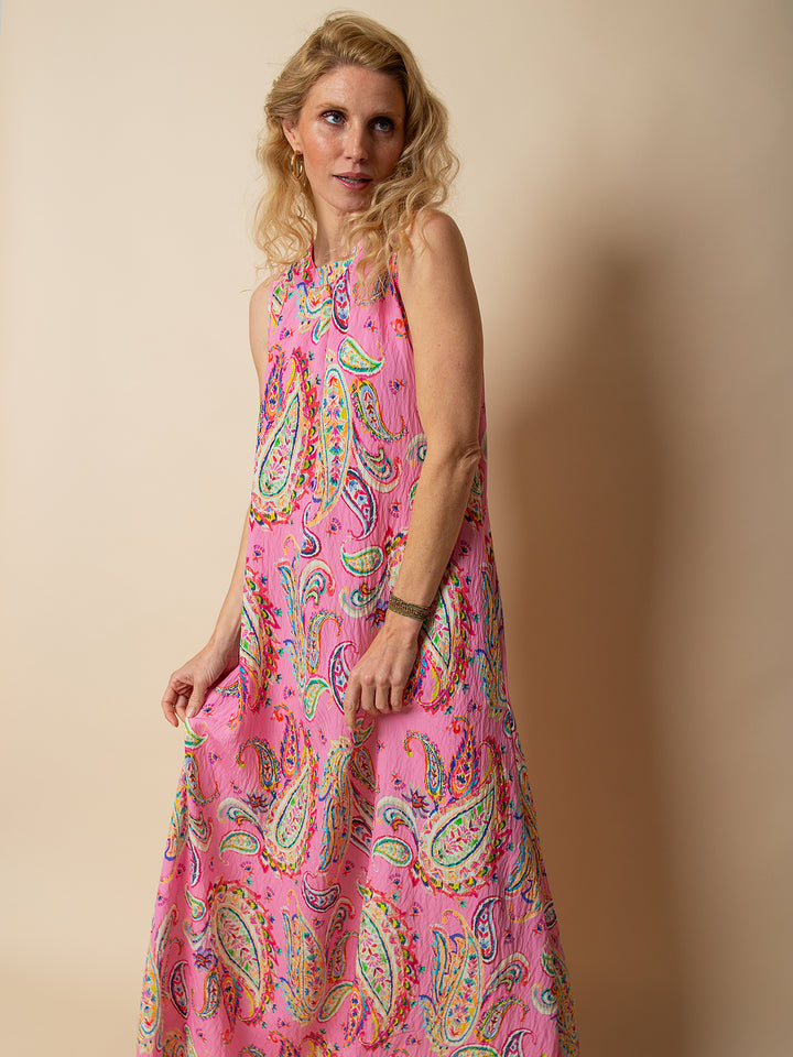 Maxikleid Pink Paisley