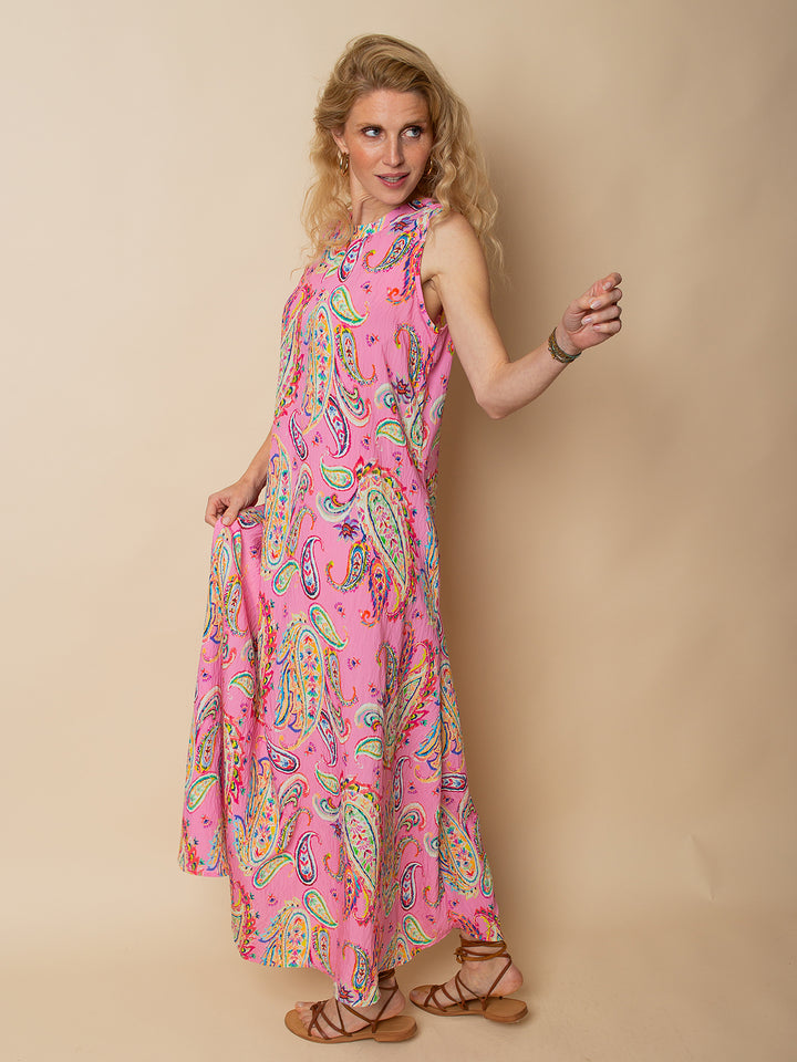 Maxikleid Pink Paisley
