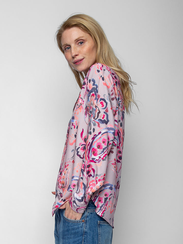 Blusenshirt Multipaisley Beere