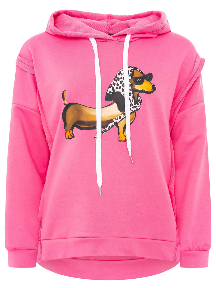 Hoodie Madame Dackel Pink