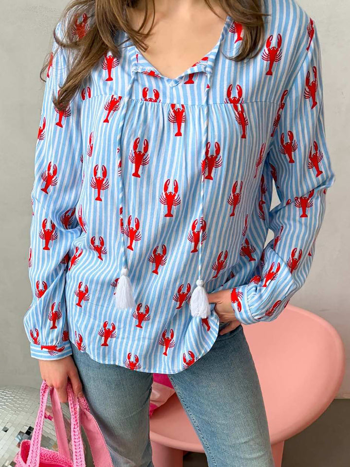 Bluse Lobster Stripes