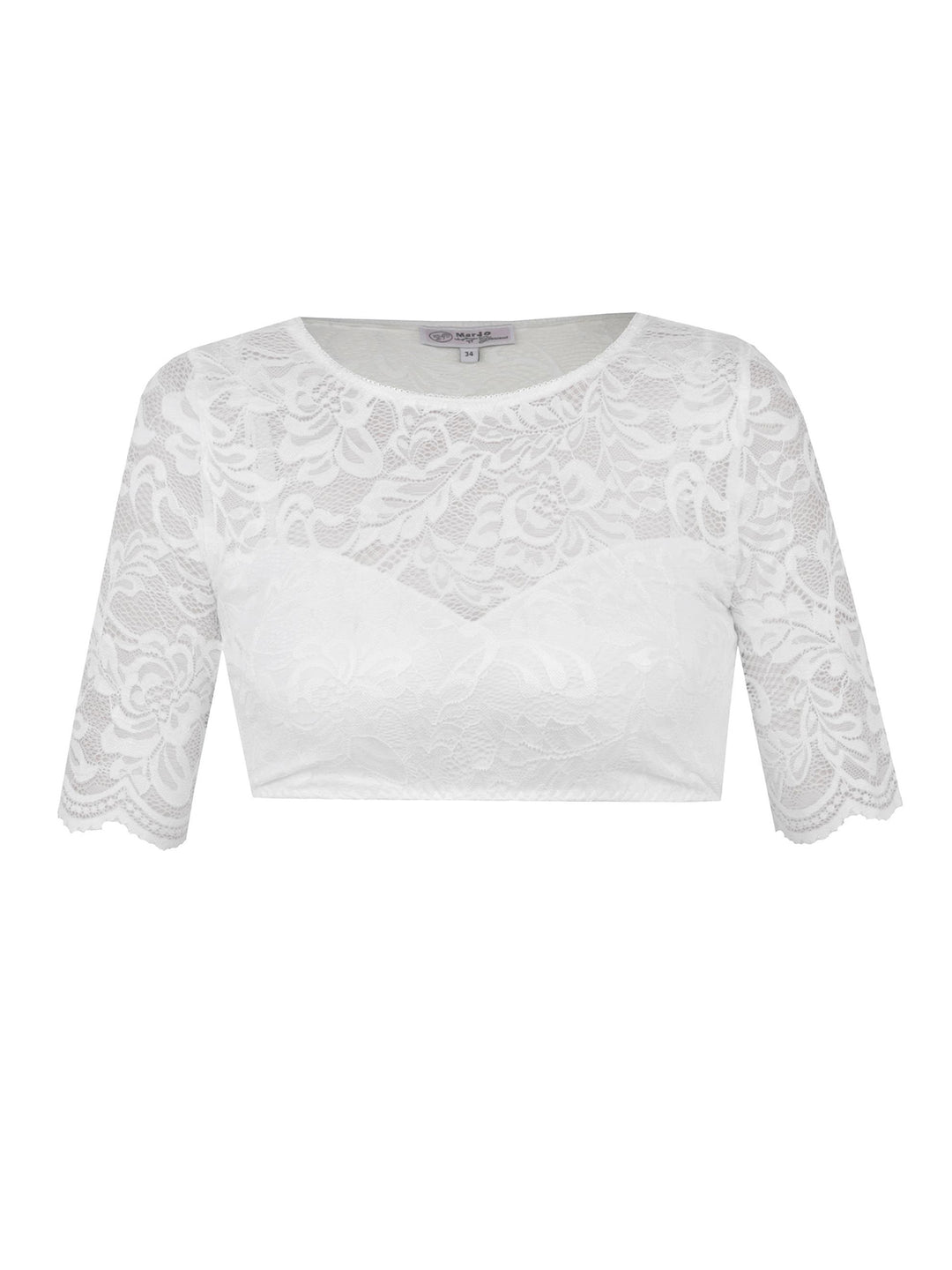 Dirndlbluse Aholfing Weiß
