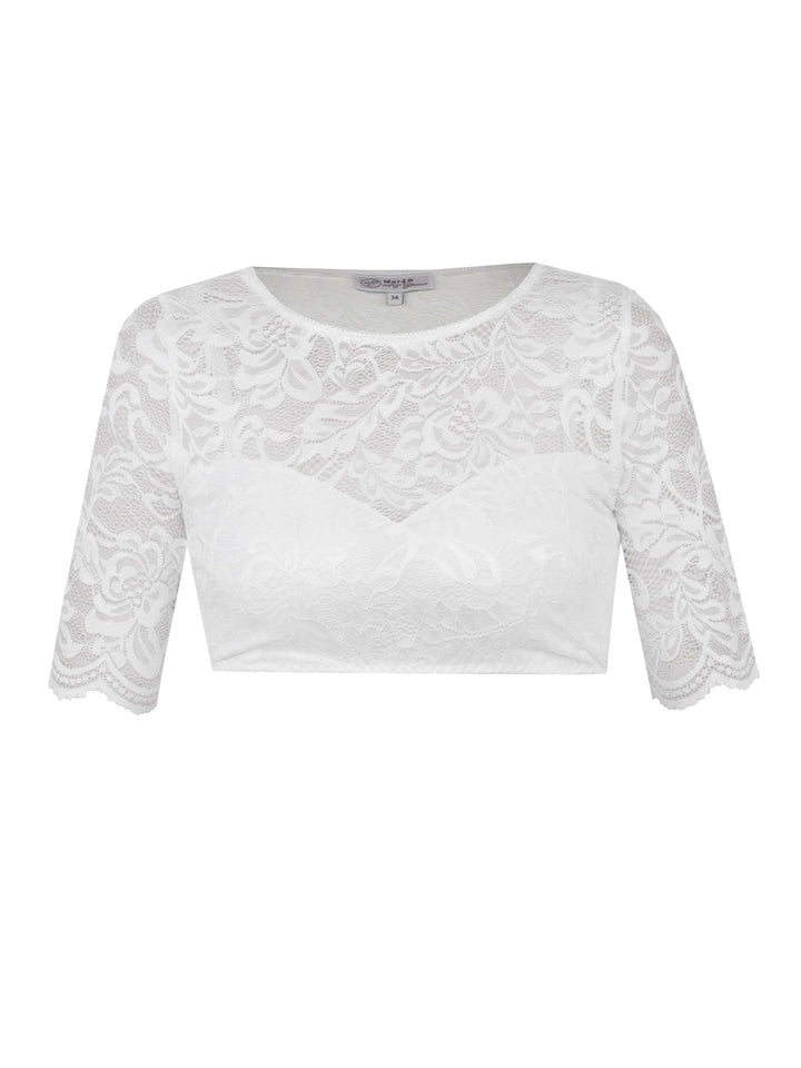 Dirndlbluse Aholfing Weiß
