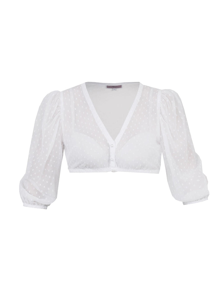 Dirndlbluse Ahorntal Weiß