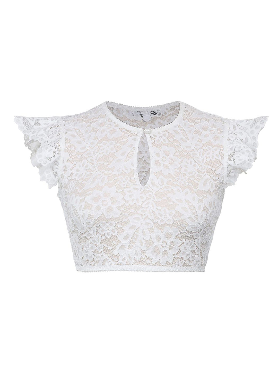 Dirndlbluse Amlach Offwhite