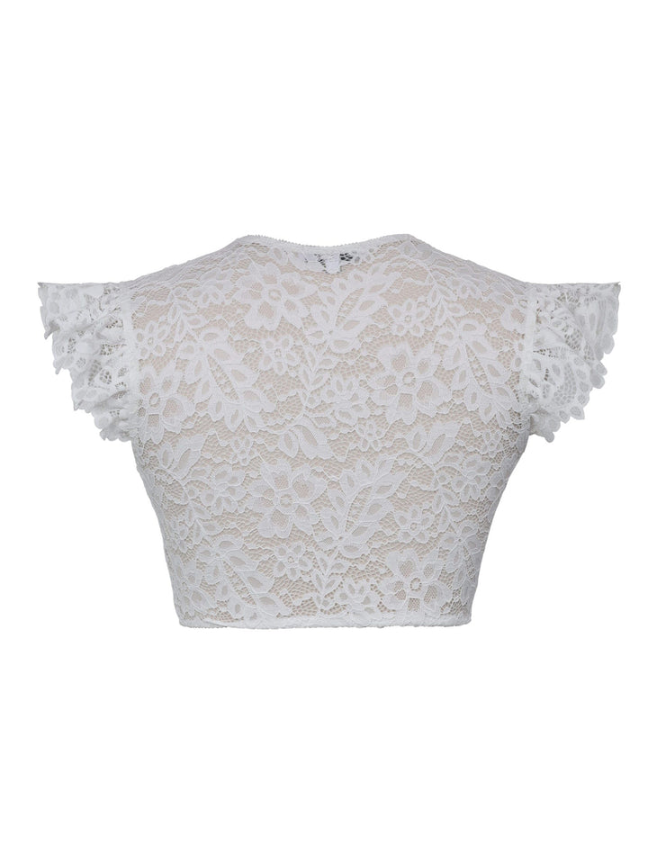 Dirndlbluse Amlach Offwhite