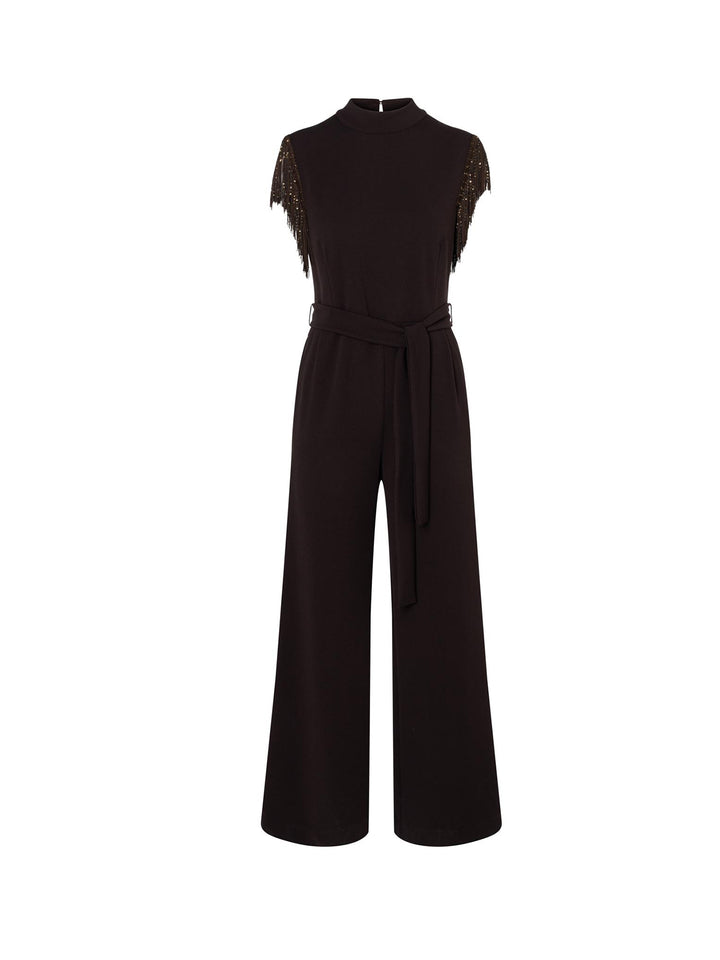 Jumpsuit Brown Pearls