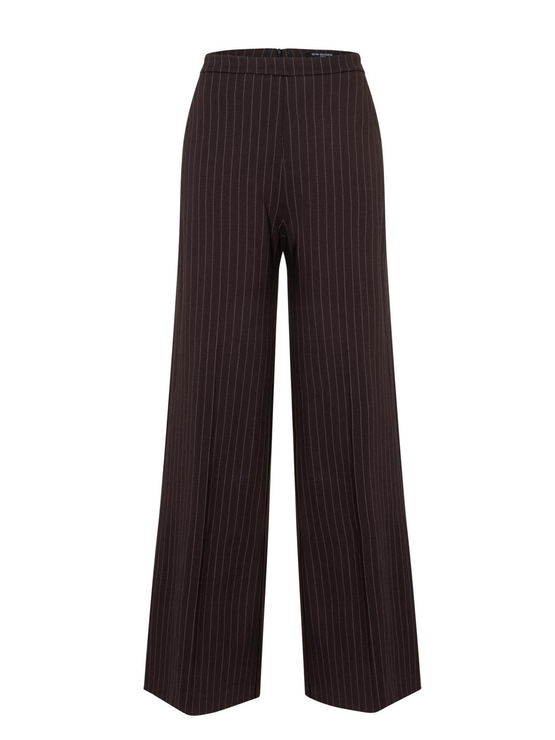 Weite Nadelstreifenhose Brown