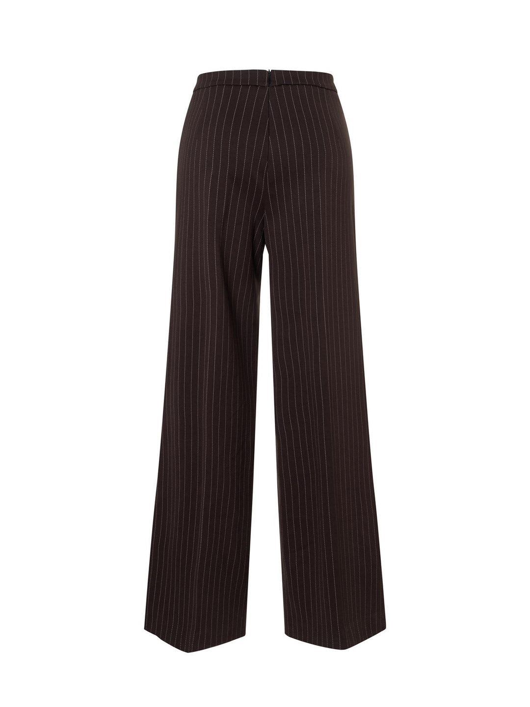 Weite Nadelstreifenhose Brown