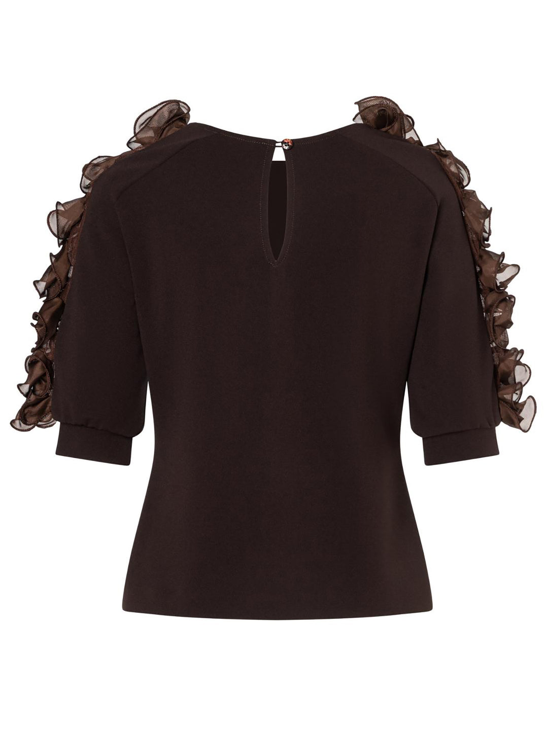 Volantshirt Englora Brown