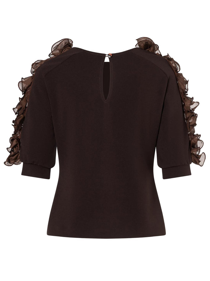 Volantshirt Englora Brown