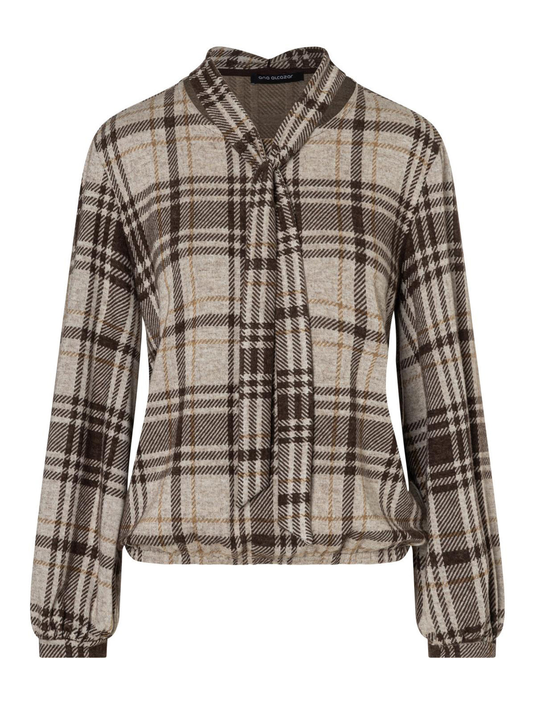 Glencheck Schluppenshirt