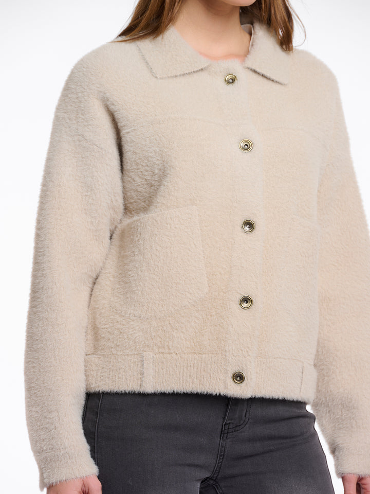 Boxy Jacket Bubbly Stone