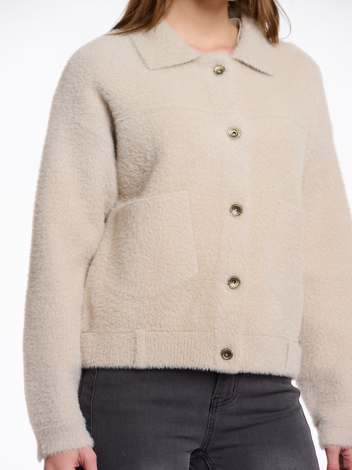 Jacke Bubbly Cotton Stone