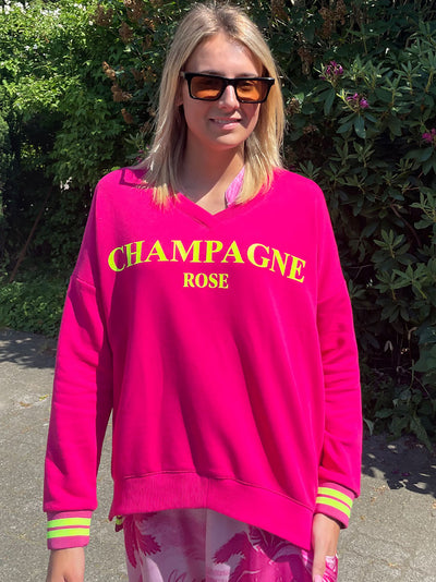V-Neck Sweater Champagner Rose