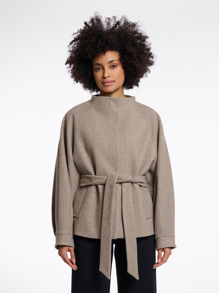 Kurzmantel Cornelia Toffee Melange