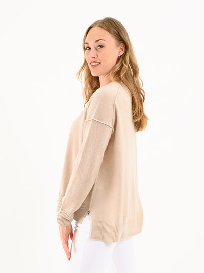 Kaschmirpullover Kenza Beige