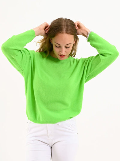 Kaschmirpullover Kaira Neon Grün