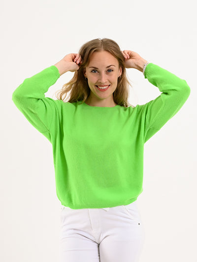 Kaschmirpullover Kaira Neon Grün