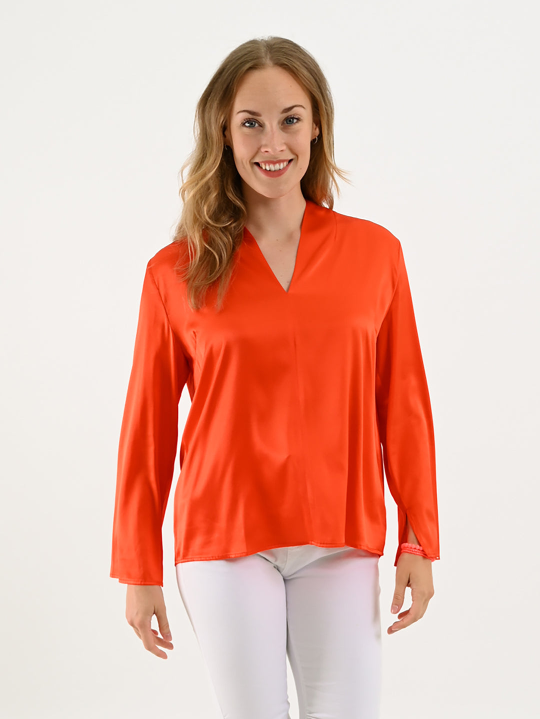 Seidenbluse Diane Red