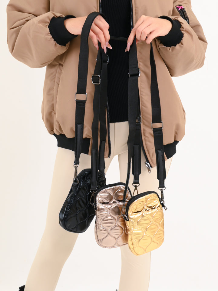 Handytasche Stepp Gold