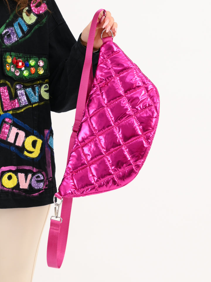 Crossbodybag Stepp Pink Metallic