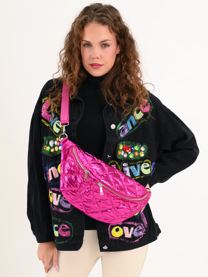 Crossbodybag Stepp Pink Metallic