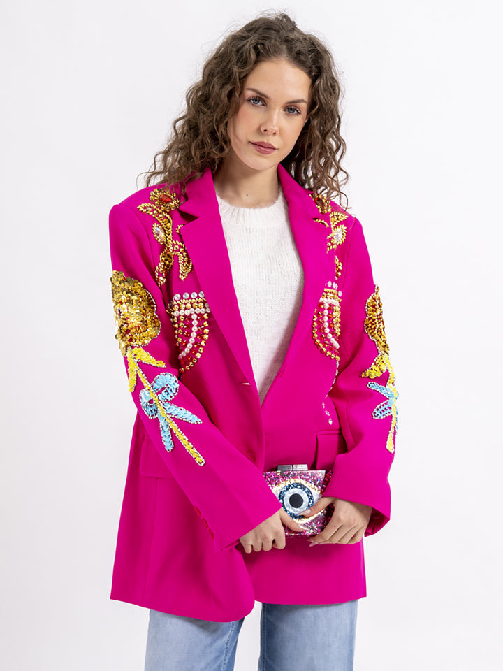 Oversized Blazer Pink Glamour