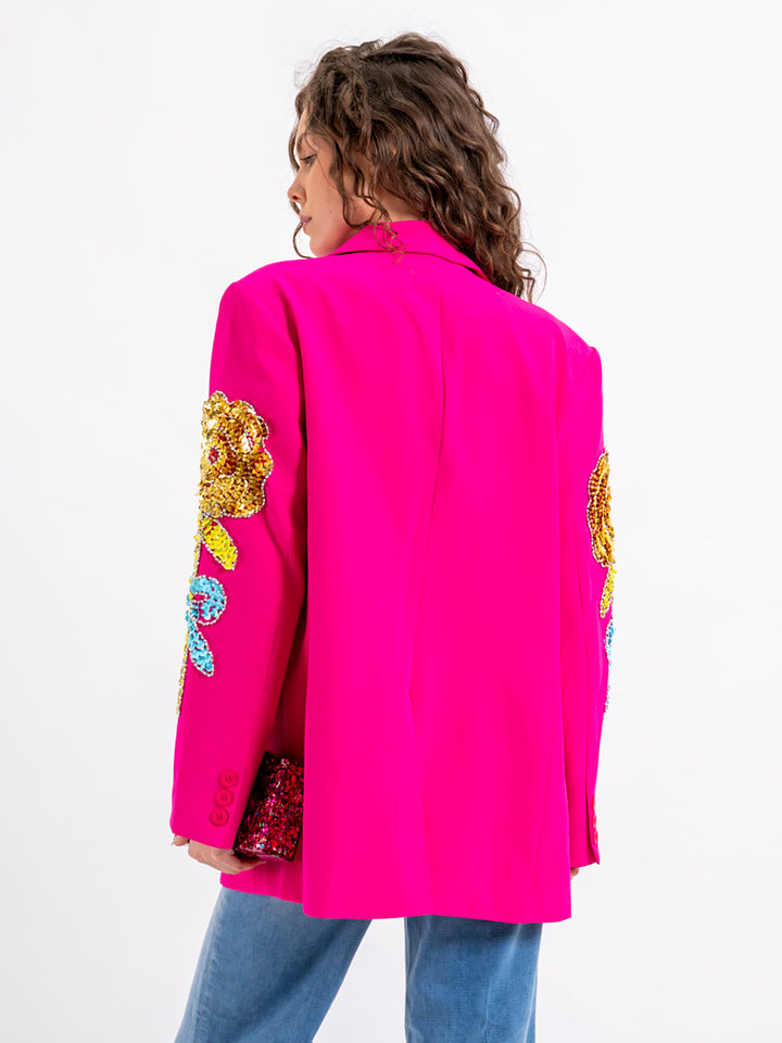Oversized Blazer Pink Glamour