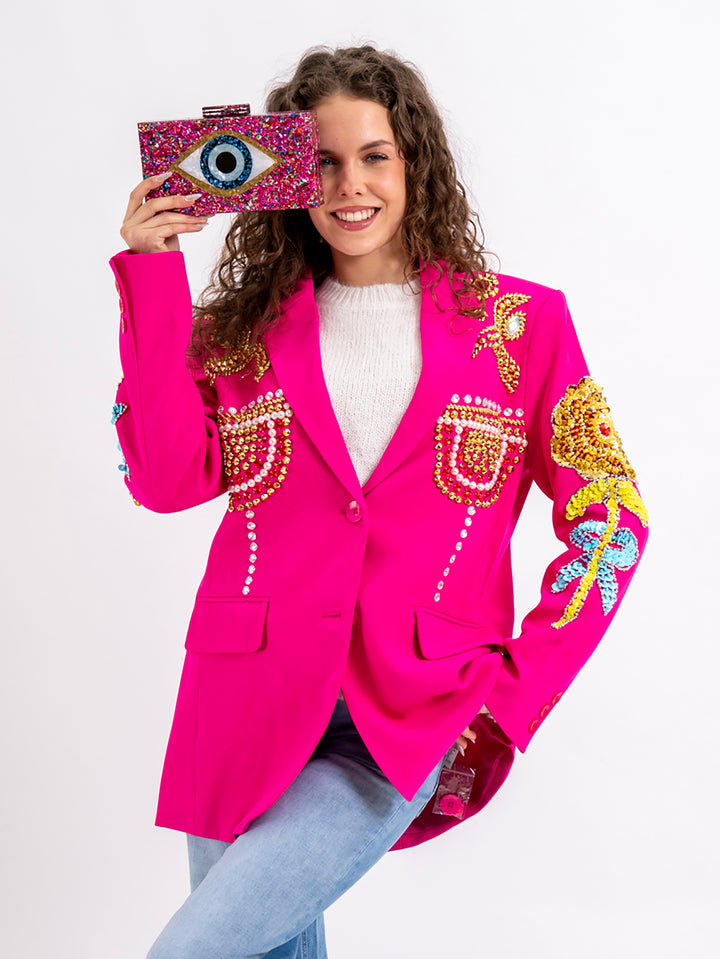 Oversized Blazer Pink Glamour