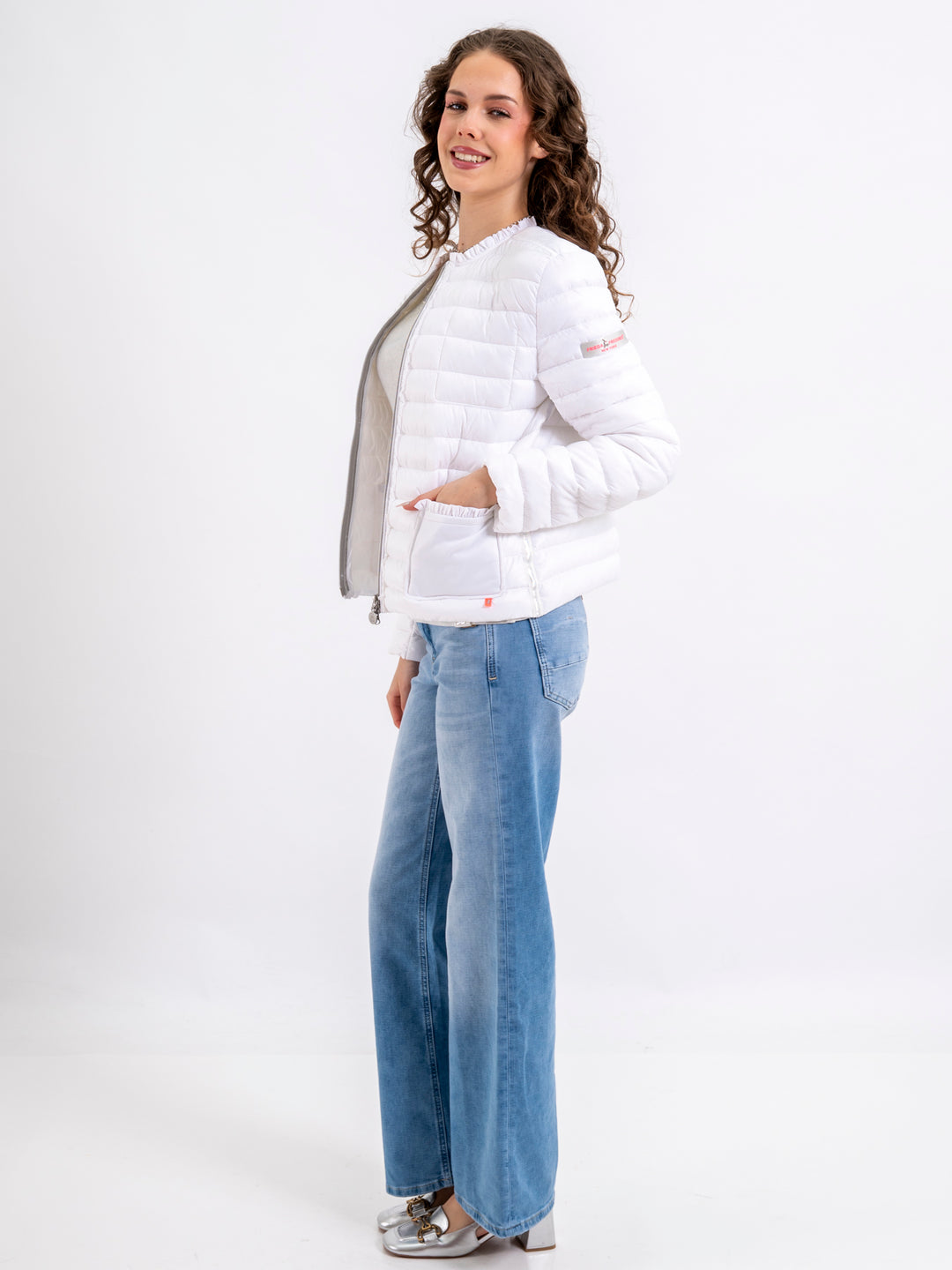 Fake Down Jacket White