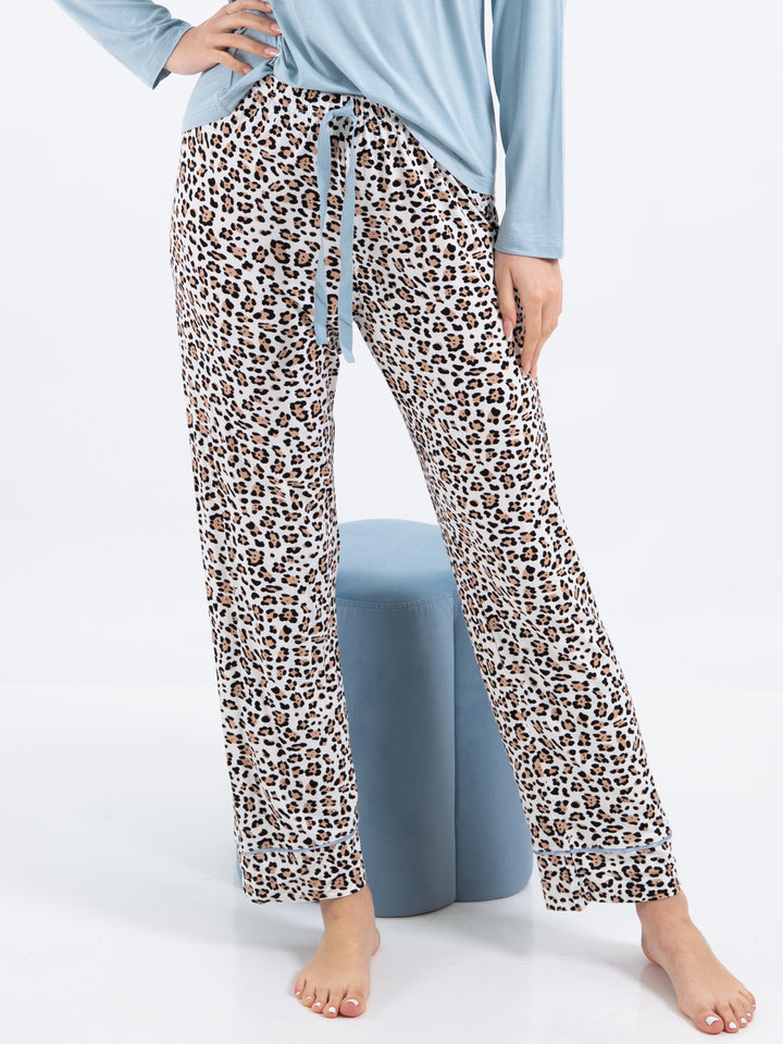 Pyjamahose Animal Blau