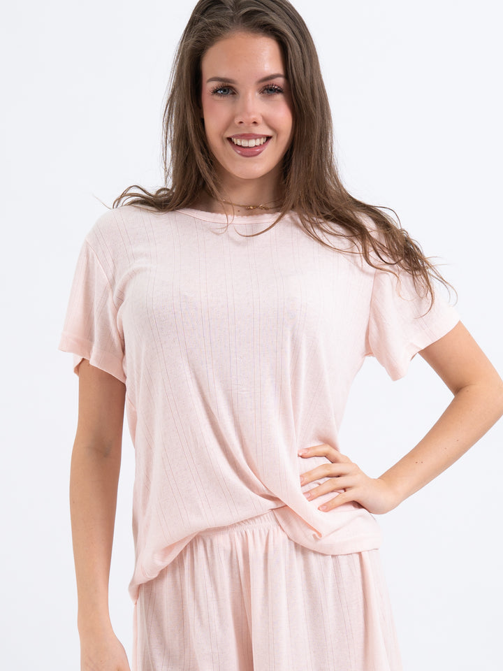 Halbarmshirt Hellrosa