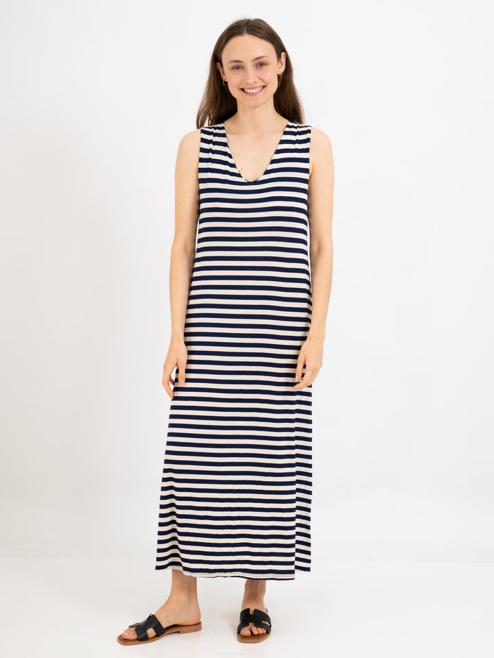 Maxikleid gestreift