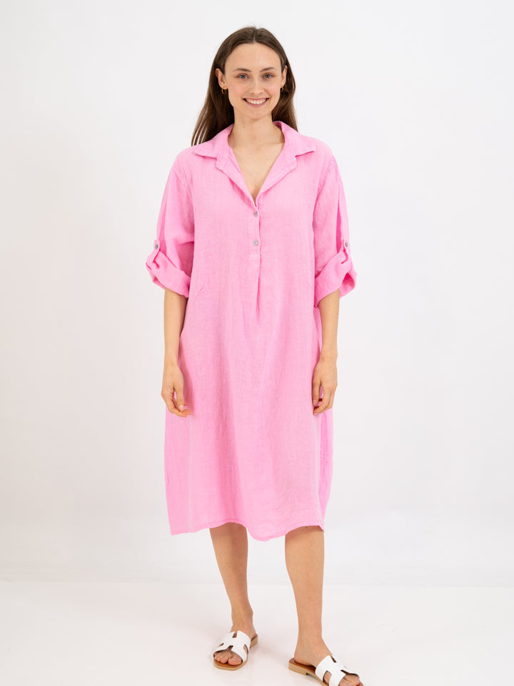 Leinenkleid Rosa