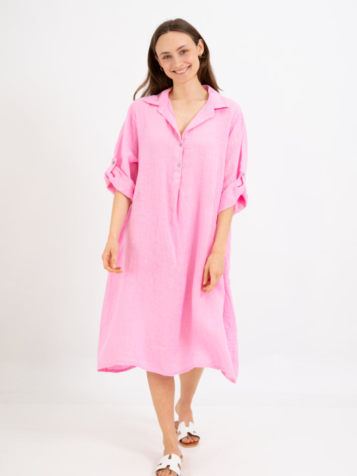 Leinenkleid Rosa