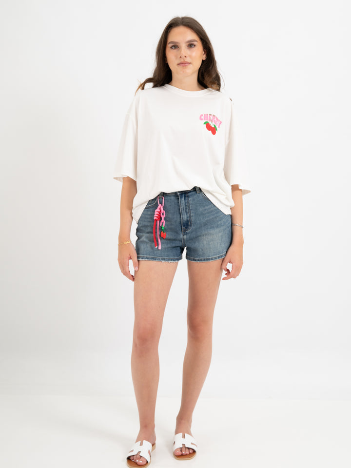 T Shirt Cherry mit Anhänger