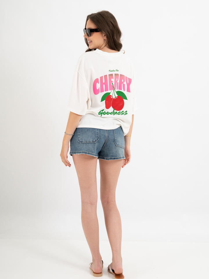 T Shirt Cherry mit Anhänger