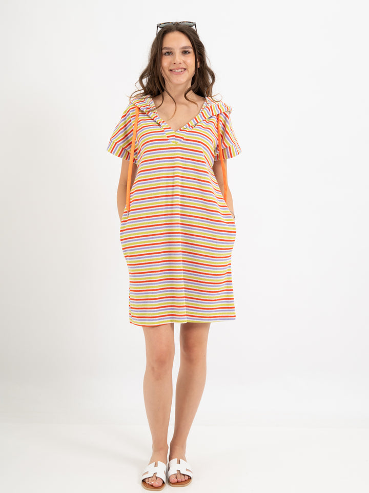 Frottee Kleid in 4 Farben