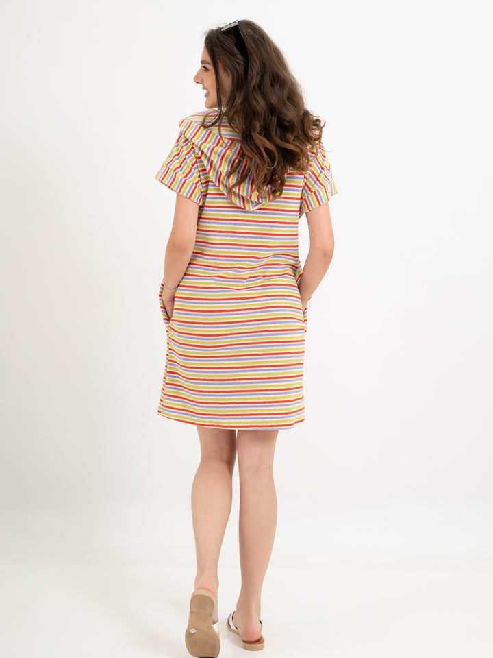 Frottee Kleid in 4 Farben