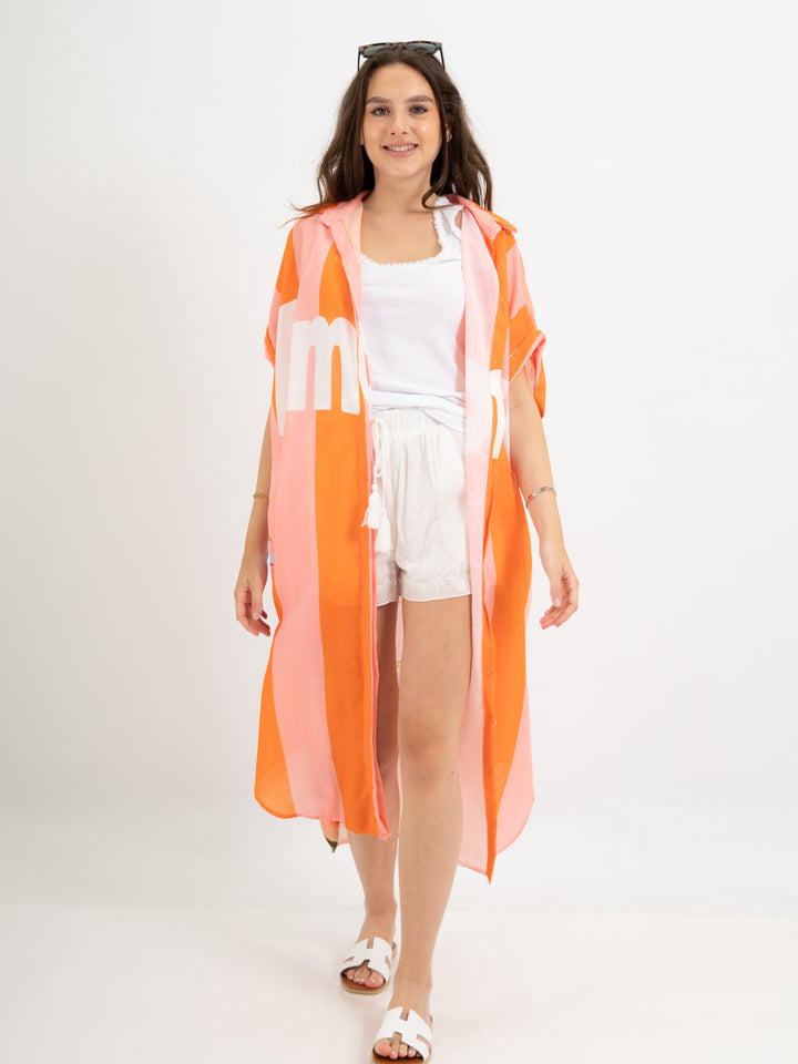 Hemdblusenkleid Maxi in 2 Varianten