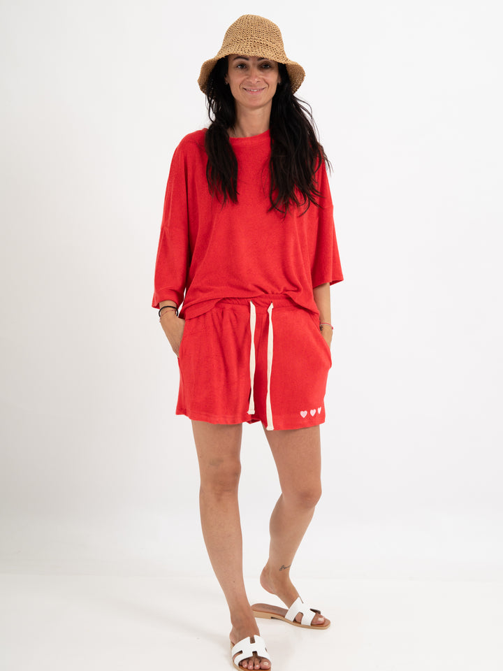 Frotteeshirt in 4 Farben